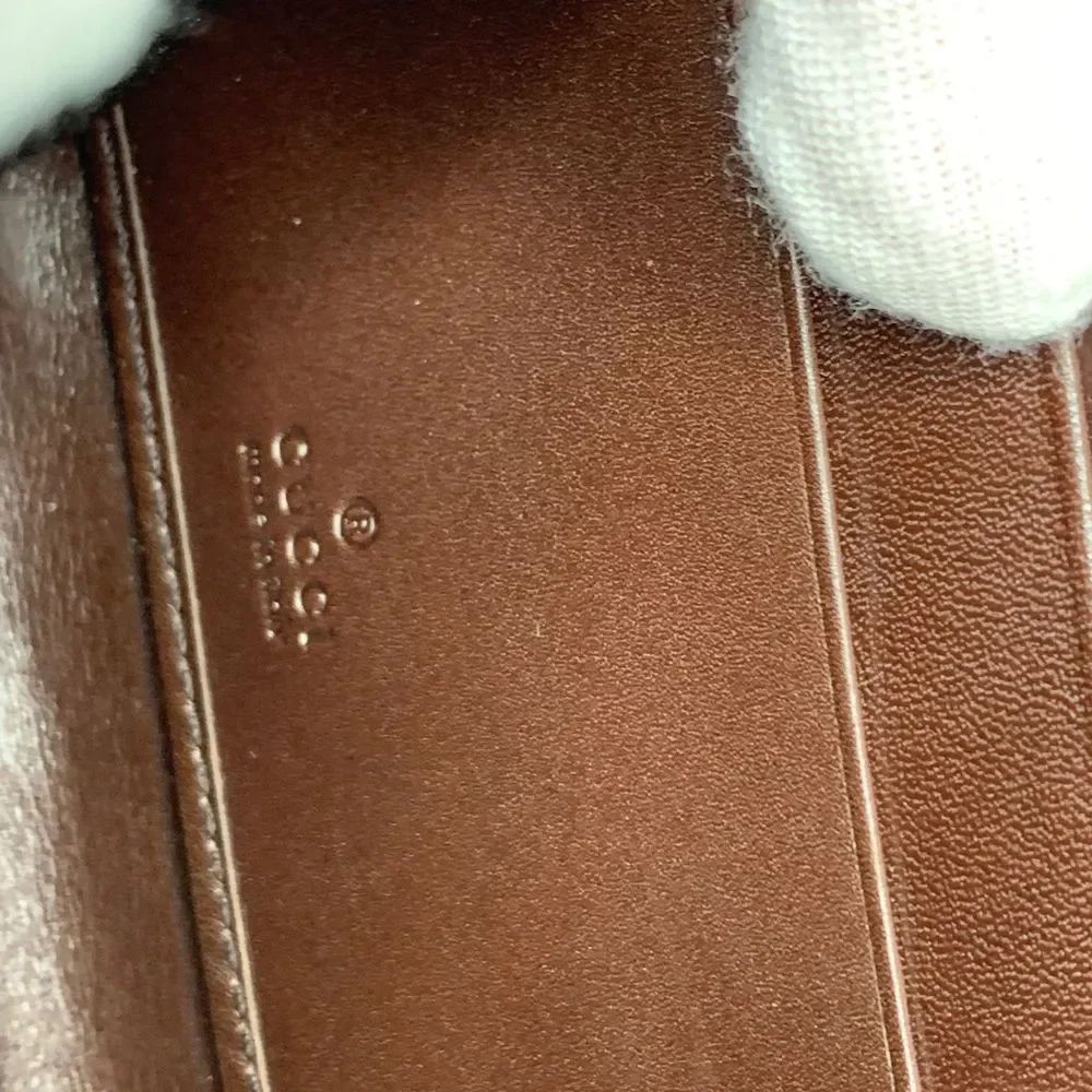 Gucci Brown Embossed GG Zip Around Wallet with Gold Hardware - Picture 5 of 6